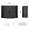 interhasa! Paper Towel Dispenser Wall Mounted, Adhesive Multifold Trifold c