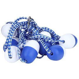 Safety Divider Rope Plastic Swimming Pool Floating Buoy Line Accessories for Hot Springs Shallow Beaches 16.4ft White and Blue