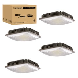 LED Canopy Light 60W, 9000LM LED Canopy Lights Outdoor, 5000K Daylight Square Canopy Gas Station Light for Carport Shop Garage Warehouse Porch Hotel Building Entrances UL Listed, 1 Pack