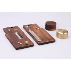 Thous Winds Kovea Cube Wood Sideboard Brass Knob 2 Side Plates 1 Brass Knob for Cobare Cube Outdoor Camping BBQ