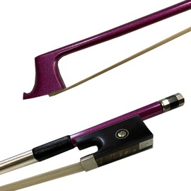 yinfeel 1pc of pink carbon fiber violin bow 4/4,3/4,1/2,1/4,1/8 childern violin bow white horse hair (3/4)