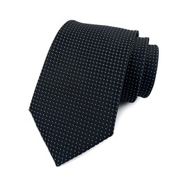 marysgift Black Tie Men's Skinny Tie Solid Color Neckties Casual Business Ties for Daily Dress Weddings Groomsmen Gifts (L002-535, Black)