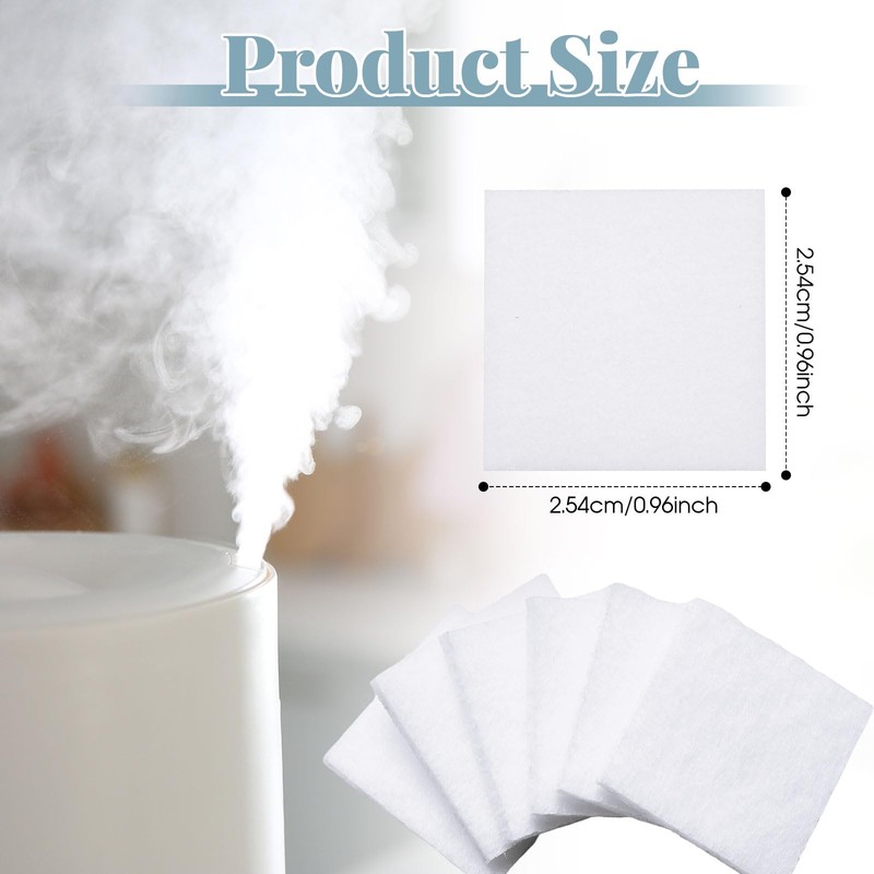 Square Humidifier Essential Oil Pads Unscented Replacement Aroma Diffuser Pads