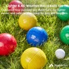 ApudArmis 90mm Bocce Balls Set, Lighter Outdoor Bocce Game for