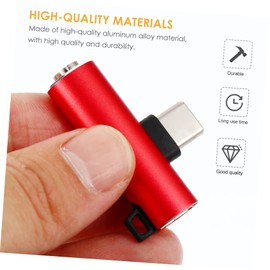 jojofuny 2pcs Type-c to Audio Adapter Charging Function for Easy Use Type-c Earphone Converter for Listening and Charging Simultaneously