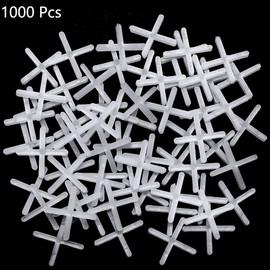Rayong 1000Pcs Tile Spacers 2mm Spacers Slab Spacers Plastic Cross Shaped Tile Spacers for Accurate Tile Positioning DIY Paving Tiling Wall Tiler Garden Slabs