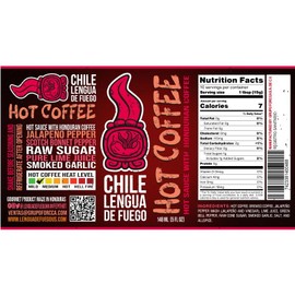 Hot Coffee Hot Sauce – 2-Pack with Don Memo Coffee, Jalapeño & Smoked Garlic – Mild Artisan Breakfast Chili Sauce from Honduras – Roasted Morning Flavor Set