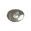 Silver Toned Oval Etched Sea Anemone Magnet