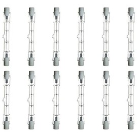 Sunlite Q150T3/CL/S/12PK Halogen 150W 120V T3 Double Ended Capsule Light Bulbs (12 Pack), Clear Finish