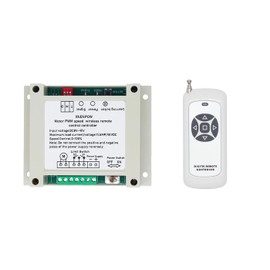 XNENPOW PWM Motor Speed Remote Control Switch Forward and Reverse, DC 9V 12V 24V 36V 15Amp for Garage Door