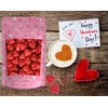 Fruidles Valentine's Hearts, Party Bag Fillers, Red Individually Wrapped Foils,