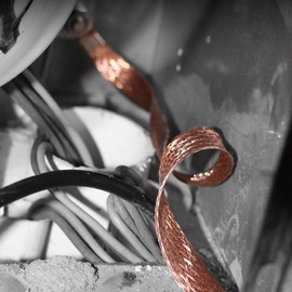 YAODHAOD Kupfer Erdungsband 200/300 mm 10 Stück Batteriekabel Kupferband, Motorerdungsband, kann für die Erdung von Kabelrinnen und Verteilerkästen verwendet Werden (200mm)