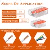 Pack of 60 Cable Connectors, 2-Pin 3-Pin 4-Pin and 5-Pin