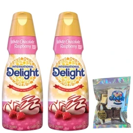 International Delight White Chocolate Raspberry Liquid Coffee Creamer 32 oz 2 pk