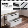 Fatiya 2 Pack 214mm Length Kitchen Cabinet Handles Black, 160mm
