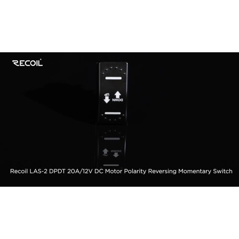 Recoil LAS2 DPDT 20A 12V DC Motor Polarity Reversing Momentary