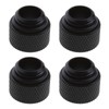 YINETTECH 4pcs G1/4 10mm Brass Water Cooling Extension Adapter with