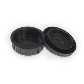 SEWACC 5set Rear Lens Cap Camera Body Cover Protects Against Moisture Dust Black Material Compatible Cameras
