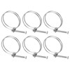 sourcing map 6Pcs Double Wire Hose Clamp, 78-85mm Adjustable Stainless