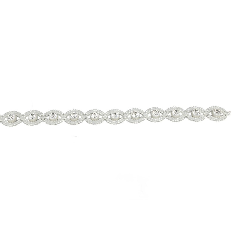 Bead Chain String Half Side Flatback DIY Imitation Pearl String
