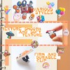 Hdagbnn 80PCS Mixed Pencil Toppers,Kawaii Globe Pencil Charms for Kids,Cute