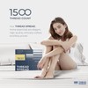 THREAD SPREAD 100% Egyptian Cotton Sheets Queen Size - 1500