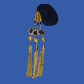 Punjabi Paranda/Tassles Hair Accessories For Girls/Hair Parandi Choti. / Hair Extensions Parandi Choti Hair For Women/Wedding Accessories/Hair For Women Big Parandi (Golden)