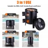 Unbranded 2Tier Charcoal Smoker BBQ Grill 3IN1 Outdoor Vertical Smoke