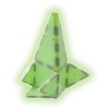 Magna-Tiles Glow - Juego de construcción magnética de 16 Piezas,