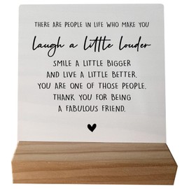 grapehiker Friendship Gifts, Thank You Gifts for Friends, Unique Friend Gifts, Sentimental Gifts for Friend,Bestie BFF Gifts,Thank You for Being a Fabulous Friend Wood Plaque Sign