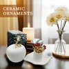 WJINNG Ceramic Match Holder With Striker - Decorative Matches Holder