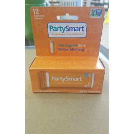 Himalaya PartySmart 12 Cápsulas Vegetarianas – Remedio Antiresaca Natural – Apoya la Metabolización del Alcohol y la Desintoxicación