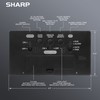 SHARP Alarm Clock with Easy to Read 2.8” Jumbo Screen