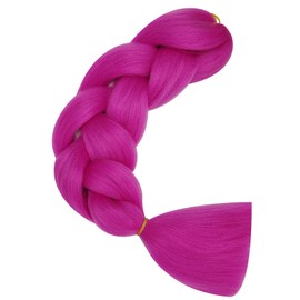 Herina Orchid Pink Braiding Hair For Braids One Pack Jumbo Fake Braid Hair Extensions For Dutch Braid Or Match Color Bubble Braids(1pc/pack)