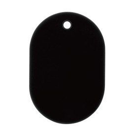 Open Industry BF-41-BK Number Tags, Small, Black, 25 Pieces, Plain