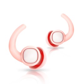 2 Pairs Ear Plugs for Sleeping Noise Reduction Soft Silicone Earplugs Comfortable Sound Blocking Reusable Ear Plugs for Sleeping, Snoring and Hearing Protection (Pink, Large)