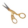 Gold Stork Design Embroidery Scissors. Manicure, Nail Art, Craft &
