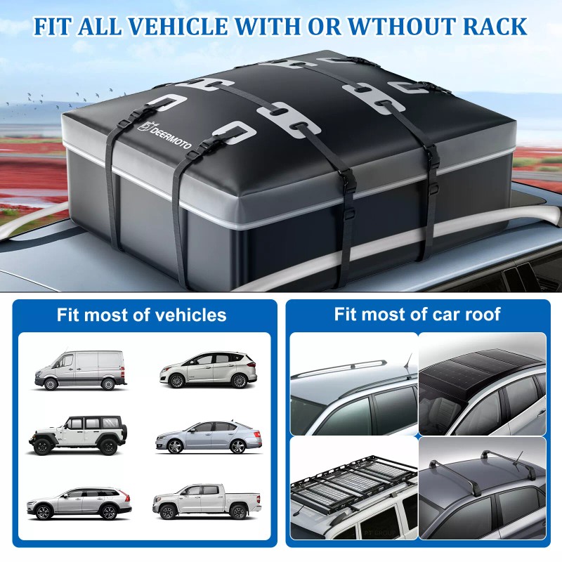 KEEPDSGN 21 Cubic Feet Car Roof Top Cargo Carrier Bag