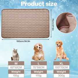 YUEXNKO Kühlmatte für Hunde Pet Dog,Kühlmatte für Hunde und Katzen,Kühlmatte für Hunde Hundematte,Haustier Kühlmatte,für Dog und Katzen im Innen- und Außenbereich und in Kisten im heißen Sommer