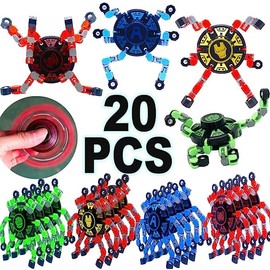 16PACK Fingertip Gyro Toy Funny Sensory Fidget Spinners Toys Finger Hand Spinner Fingertip Spinners Fingertip Gyro Stress Relief Toy Fingertip Decompression Toy for Kids Adults with ADD ADHD Autism