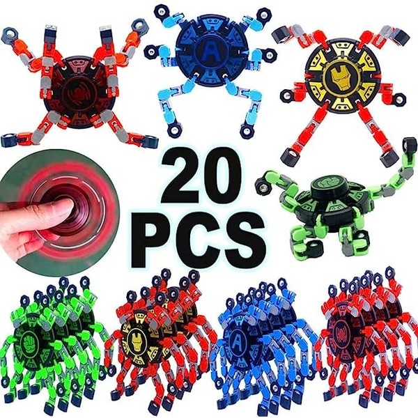 16PACK Fingertip Gyro Toy Funny Sensory Fidget Spinners Toys Finger