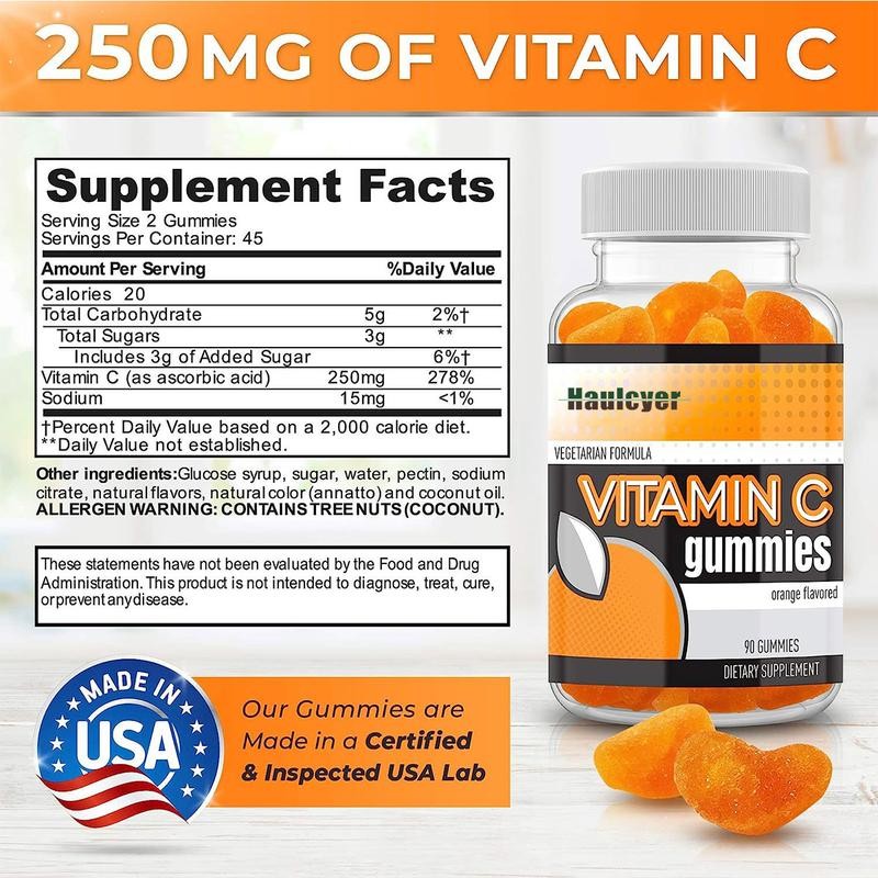 Vitamin C gummy, 90 grains