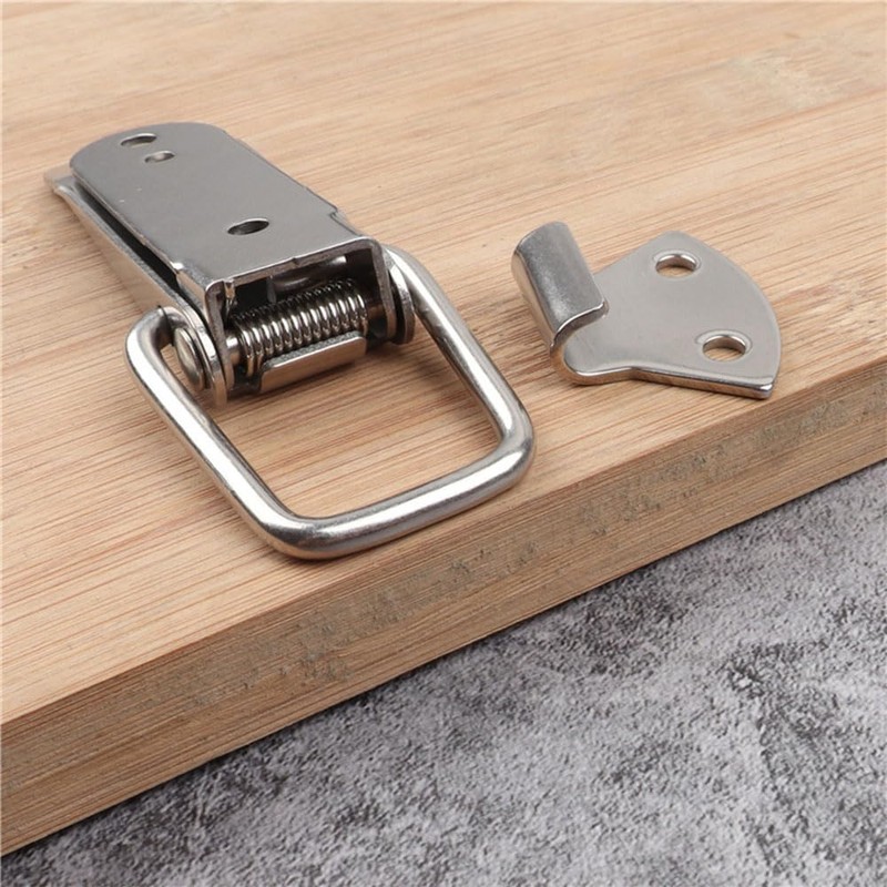 2 PCS Spring Loaded Toggle Latch Hasp,Stainless Steel Case Chest