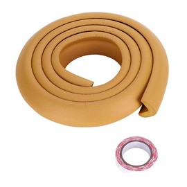 2M Edge Protection Foam, Rubber Corner Guards Kids Edge Protection Safety Furniture Bumper Strip Table Edge Corner Protection Protector (Brown)