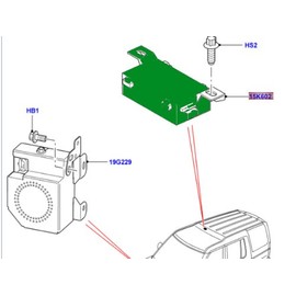 Genuine Door Lock Frequency with Perimeter Anti-Theft Receiver Compatible with Range Rover Sport 05-09 LR3 315MHZ YWY500220