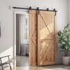 SMARTSTANDARD 6.6 Feet Bypass Sliding Barn Door Hardware Kit -