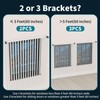 Over Blinds Curtain Rod Brackets for 1–2" Headrail Depth, Black