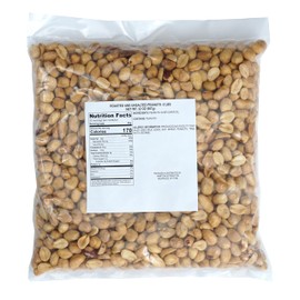 Roasted and Unsalted Peanuts, 2 Pound Bag (32 Ounce Bulk Bag)