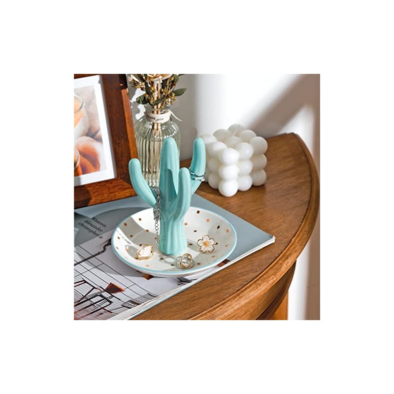 PUDDING CABIN - Soporte para anillos de cactus para mujer,