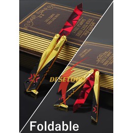 Generic Valorat Knife Prop Game Sword Karambit Knife Red Ruby Champion Knife 2022 Game for Cosplay, Gaming Accessories, Home Decor (A)